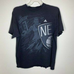 Adidas Mens XL Black NY Nets Johnson #7 Shirt
